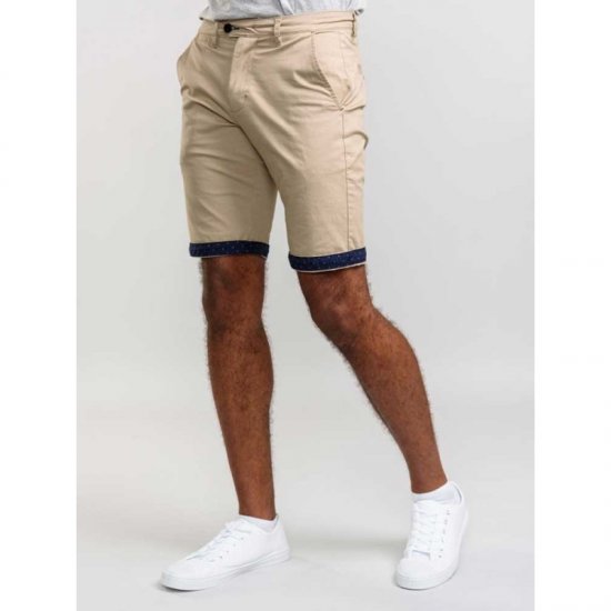D555 Lopes Stretch Short Stone - Shorts - Stora shorts W40-W60