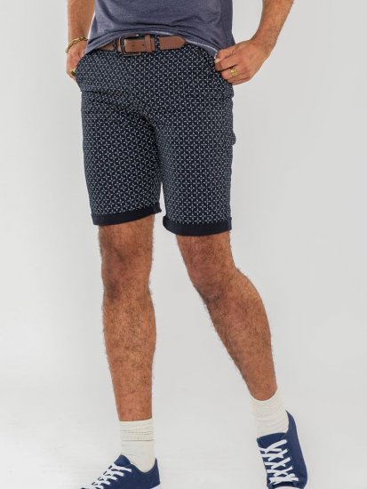 D555 Magna AO Print Stretch Chino Shorts - Shorts - Stora shorts W40-W60