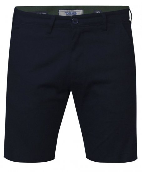 D555 Opala-1 Stretch Chino Shorts Navy - Shorts - Stora shorts W40-W60