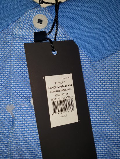 Tommy Hilfiger Jacquard Structure Polo Blue - Motleys galna aprilrea - 