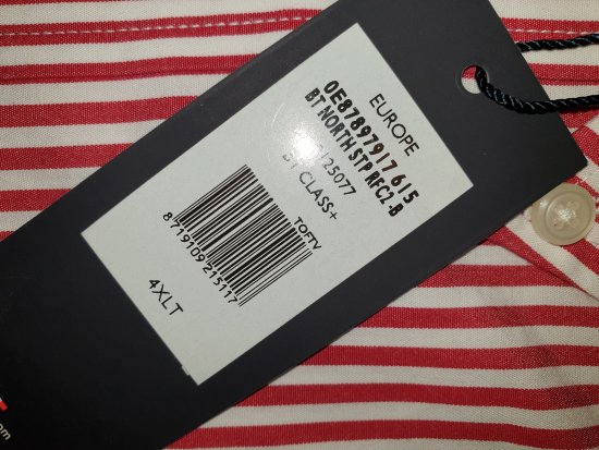 Tommy Hilfiger North Stripe Long Sleeve Shirt Red - Motleys galna aprilrea - 