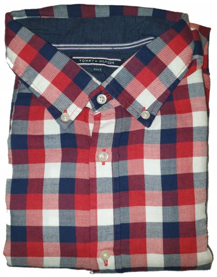 Tommy Hilfiger Red Check Long Sleeve Shirt - Outlet - 