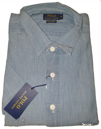 Polo Ralph Lauren TC7E Short Sleeve Shirt Lite Indigo - Motleys galna aprilrea - 