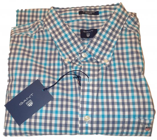 Gant 347620 Shirt Blue - Motleys galna aprilrea - 