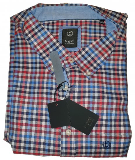Bugatti 78324 Short Sleeve Shirt - Motleys galna aprilrea - 