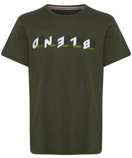 Blend 4795 T-Shirt Forest Night Green - Alla kläder - Kläder stora storlekar herr