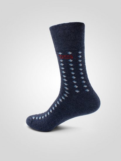 D555 Harold 3 Extra Wide Comfort Fit Socks 3-pack Navy/Denim - Underkläder & badkläder - Stora underkläder för män