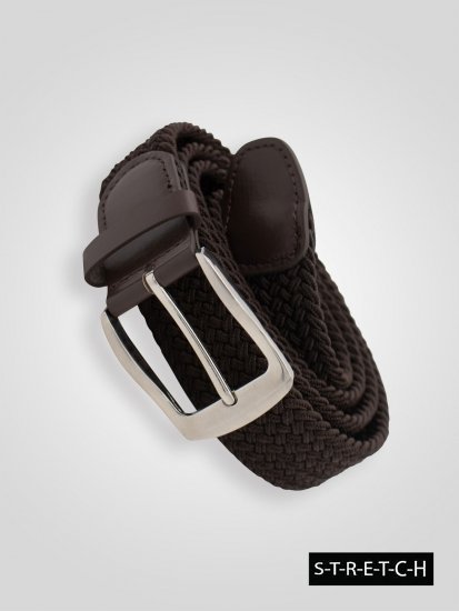 D555 Malcolm Braided Belt Brown - Bälten - Långa bälten - W40-W70/2XL-8XL