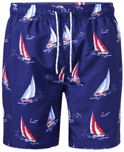 D555 Apollo Yacht Printed Swim Shorts - Underkläder & Badkläder - Stora underkläder - 2XL-8XL