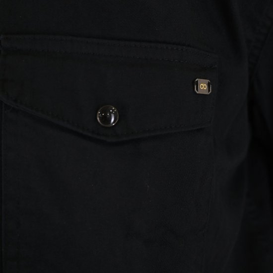 Double Outfitters GS-5126 Skjorta med tryckknappar Svart - Skjortor - Stora skjortor - 2XL-8XL