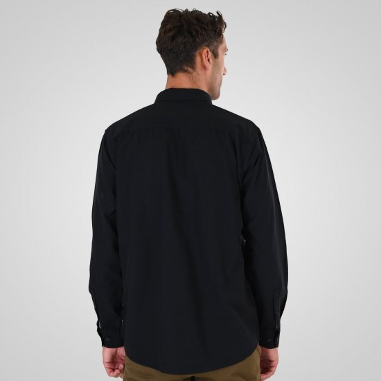 Double Outfitters GS-5225 Oxfordskjorta Svart - Skjortor - Stora skjortor - 2XL-8XL