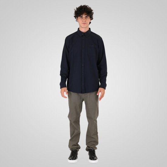 Double Outfitters GS-5225 Oxfordskjorta Mörkblå - Skjortor - Stora skjortor - 2XL-8XL