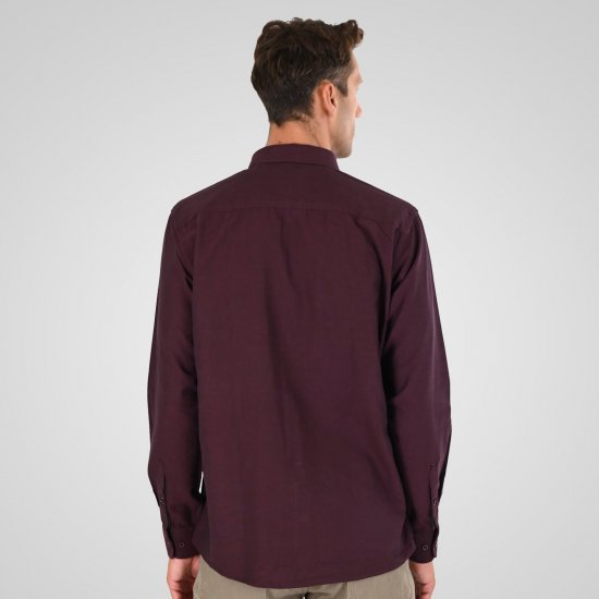 Double Outfitters GS-5225 Oxfordskjorta Vinröd - Skjortor - Stora skjortor - 2XL-8XL