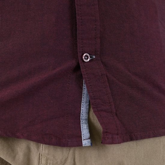 Double Outfitters GS-5225 Oxfordskjorta Vinröd - Skjortor - Stora skjortor - 2XL-8XL