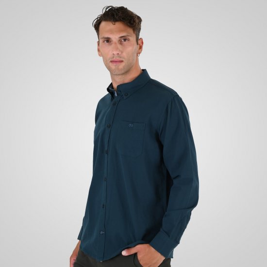 Double Outfitters GS-5225 Oxfordskjorta Mörkgrön - Skjortor - Stora skjortor - 2XL-8XL