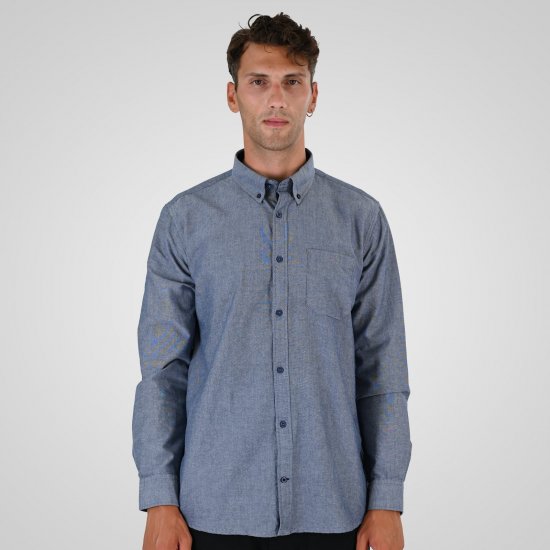 Double Outfitters GS-5225 Oxfordskjorta Ljusblå - Skjortor - Stora skjortor - 2XL-8XL