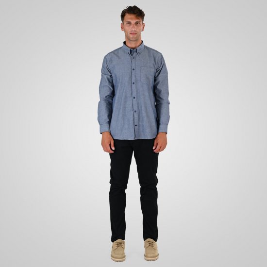 Double Outfitters GS-5225 Oxfordskjorta Ljusblå - Skjortor - Stora skjortor - 2XL-8XL