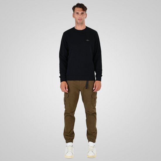 Double Outfitters MTOP-1141 Sweatshirt Svart - Tröjor & hoodies - Stora hoodies & tröjor - 2XL-14XL