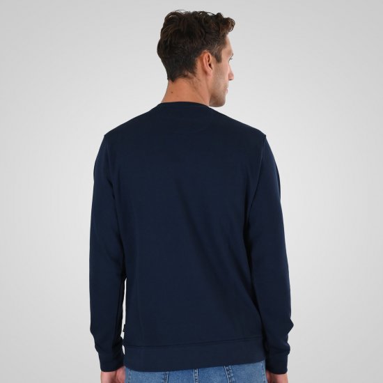 Double Outfitters MTOP-1141 Sweatshirt Mörkblå - Tröjor & hoodies - Stora hoodies & tröjor - 2XL-14XL
