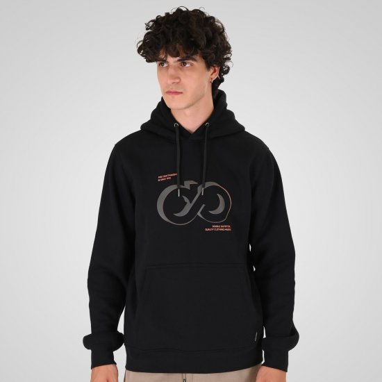 Double Outfitters MTOP-1146 Hoodie Svart - Tröjor & hoodies - Stora hoodies & tröjor - 2XL-14XL