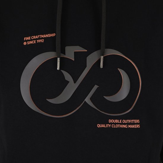Double Outfitters MTOP-1146 Hoodie Svart - Tröjor & hoodies - Stora hoodies & tröjor - 2XL-14XL