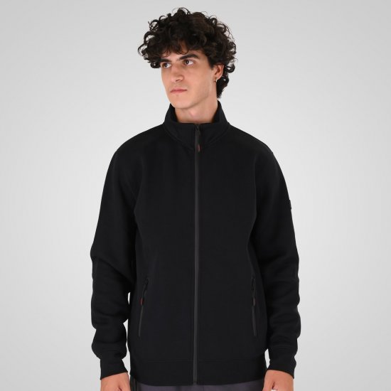 Double Outfitters MTOP-1158 Sweatjacka med dragkedja Svart - Tröjor & hoodies - Stora hoodies & tröjor - 2XL-14XL