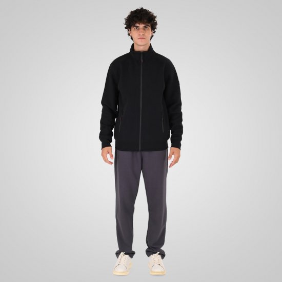 Double Outfitters MTOP-1158 Sweatjacka med dragkedja Svart - Tröjor & hoodies - Stora hoodies & tröjor - 2XL-14XL