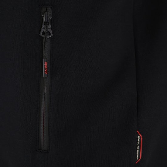 Double Outfitters MTOP-1158 Sweatjacka med dragkedja Svart - Tröjor & hoodies - Stora hoodies & tröjor - 2XL-14XL