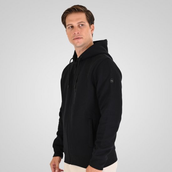 Double Outfitters MTOP-1160 Hoodie med dragkedja Svart - Tröjor & hoodies - Stora hoodies & tröjor - 2XL-14XL