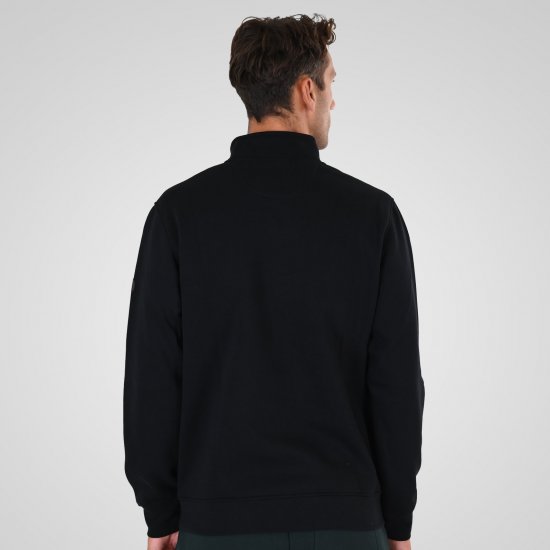 Double Outfitters MTOP-1163 Sweatshirt med halv dragkedja Svart - Tröjor & hoodies - Stora hoodies & tröjor - 2XL-14XL