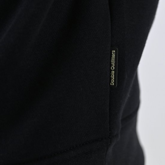 Double Outfitters MTOP-1163 Sweatshirt med halv dragkedja Svart - Tröjor & hoodies - Stora hoodies & tröjor - 2XL-14XL