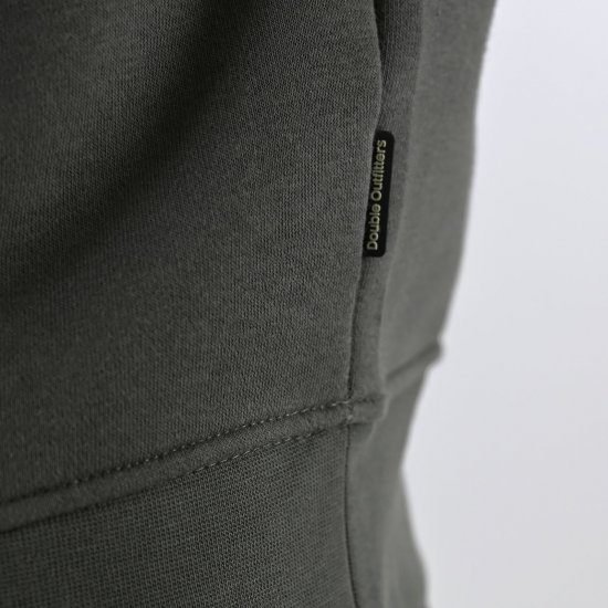 Double Outfitters MTOP-1163 Sweatshirt med halv dragkedja Khaki - Tröjor & hoodies - Stora hoodies & tröjor - 2XL-14XL