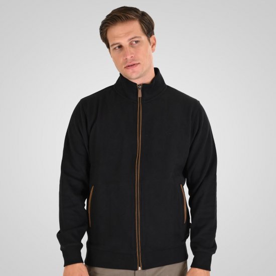 Double Outfitters SEL-1168 Sweatjacka med dragkedja Svart - Tröjor & hoodies - Stora hoodies & tröjor - 2XL-14XL