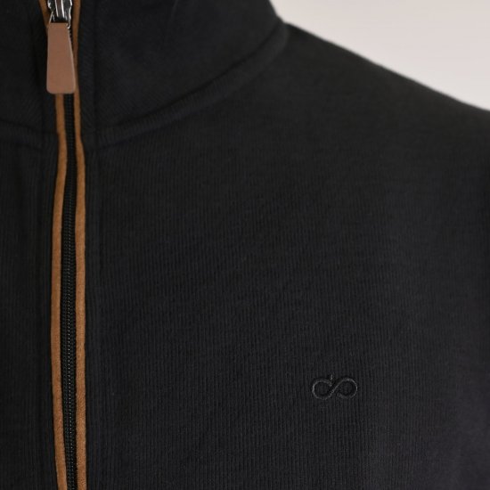 Double Outfitters SEL-1168 Sweatjacka med dragkedja Svart - Tröjor & hoodies - Stora hoodies & tröjor - 2XL-14XL