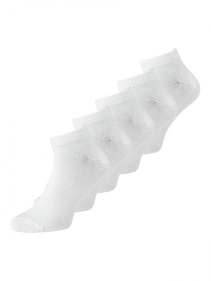 Jack & Jones Basic Bambuankelstrumpor Vit 5-pack - Underkläder & badkläder - Stora underkläder för män