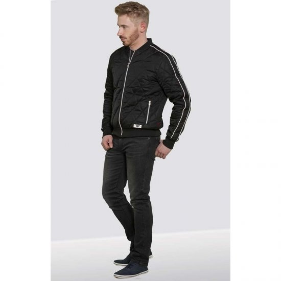 D555 Skipton Quilted Bomber Jacket Black - Jackor - Stora jackor - 2XL-12XL
