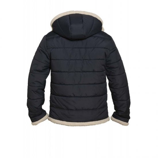 D555 Hudson Hooded Puffer Jacket Navy - Jackor - Stora jackor - 2XL-12XL
