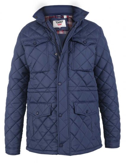 D555 Dalwood Quilted Jacket With Zip Away Hood - Jackor - Stora jackor - 2XL-12XL