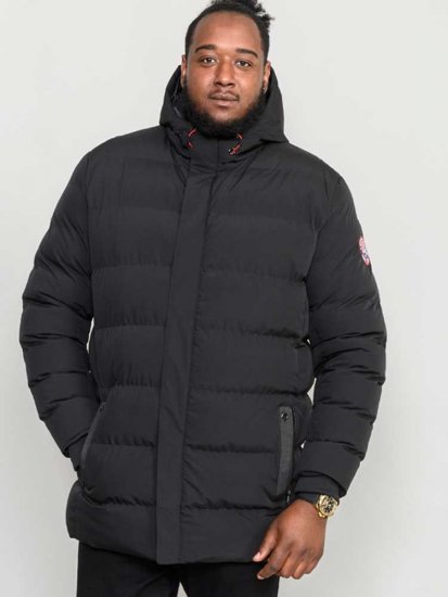 D555 Grove Quilted Parka Jacket Black - Jackor - Stora jackor - 2XL-12XL