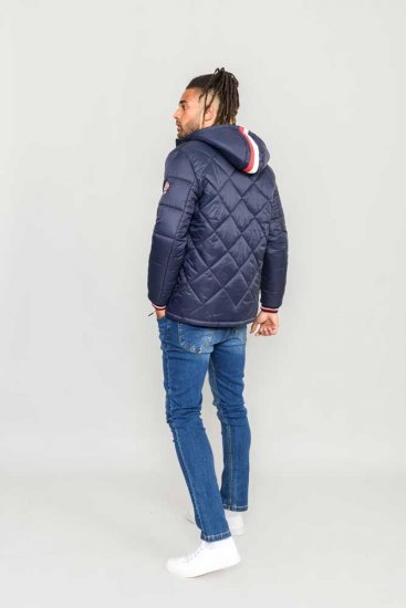 D555 Angus Diamond Quilted Puffer Jacket Navy - Jackor - Stora jackor - 2XL-12XL