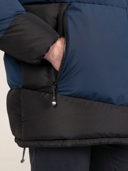 D555 Hank Ripstop Contrast Panelled Padded Hooded Jacket Mörkblå - Jackor - Stora jackor - 2XL-12XL