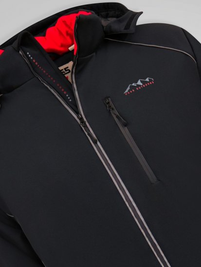 D555 Jamie Soft Shell Detachable Hood Padded Jacket Svart TALL - TALL jackor - TALL jackor med extra ärmlängd