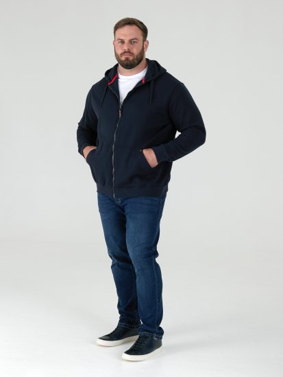 D555 Cantor Hoodie Mörkblå - Tröjor & hoodies - Stora hoodies & tröjor - 2XL-14XL