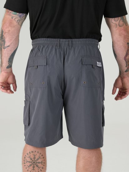 D555 Nick Cargoshorts med Elastisk Midja Grå - Shorts - Stora shorts W40-W60