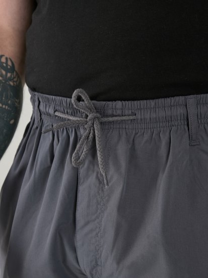 D555 Nick Cargoshorts med Elastisk Midja Grå - Shorts - Stora shorts W40-W60
