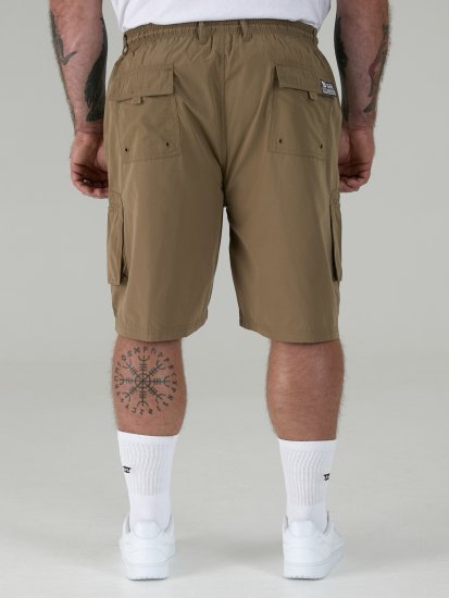 D555 Nick Cargoshorts med Elastisk Midja Beige - Shorts - Stora shorts W40-W60