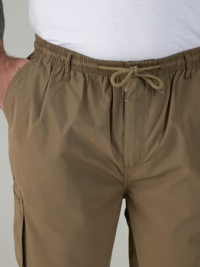 D555 Nick Cargoshorts med Elastisk Midja Beige - Shorts - Stora shorts W40-W60