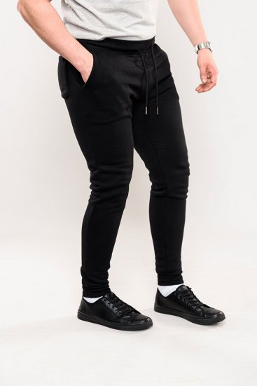 D555 Brandon Sweatpants with Tapered leg Black - Mjukisbyxor och -shorts - Mjukisbyxor & Mjukisshorts 2XL-12XL