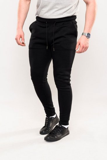 D555 Brandon Sweatpants with Tapered leg Black - Mjukisbyxor och -shorts - Mjukisbyxor & Mjukisshorts 2XL-12XL
