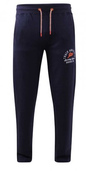 D555 Chilworth Open Hem Jogger Navy - Mjukisbyxor och -shorts - Mjukisbyxor & Mjukisshorts 2XL-12XL